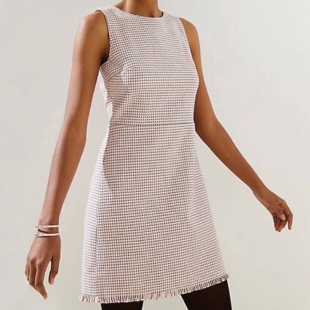 Loft Tweed Pink Sheath Dress (Sold)
